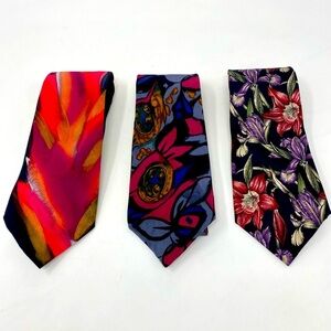 Stylish Vintage Multicolor Men's Ties Bundle
